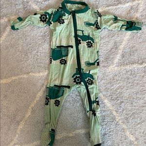 Kickee Pants- Tractor onesie- 0-3 mths
